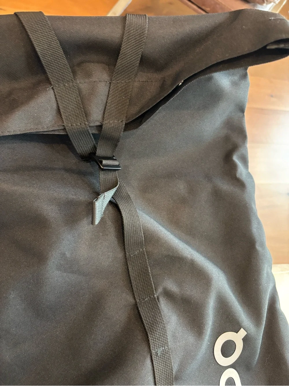 On cloud running light weight backpack.